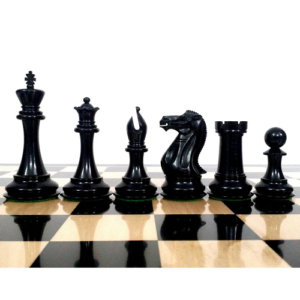 4″ Sleek Staunton Luxury Chess Set – Chess Pieces Only – Triple Weighted Ebony Wood