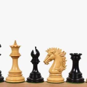 Alexandria Luxury Staunton Chess Set – Chess Pieces Only – Triple Weighted – Ebony Wood