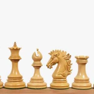 Alexandria Luxury Staunton Chess Set – Chess Pieces Only – Triple Weighted – Ebony Wood