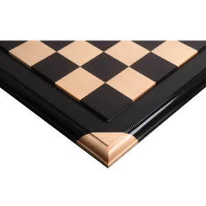 21″ Ebony & Maple Wood Luxury Chessboard – 55 mm Square- Raised Tiles