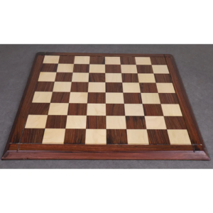 23″ Players Choice Rosewood & Maple Wood Chess board – 60 mm square- Semi Matt