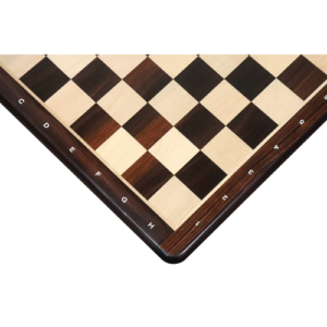 19″ Flat Chessboard in Rosewood & Maple Wood – 50 mm Square – Algebraic Notations