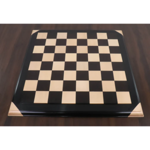 21″ Ebony & Maple Wood Luxury Chessboard – 55 mm Square- Raised Tiles