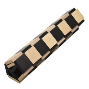 Solid Wood Roll Up Travel Chess Board in Ebony & Maple Wood- 40 MM Square- 12.6