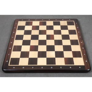 19″ Flat Chessboard in Rosewood & Maple Wood – 50 mm Square – Algebraic Notations