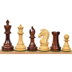 3.9″ Craftsman Staunton Chess Set – Chess Pieces Only – Double Weighted Rosewood