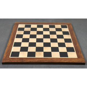 23″ Large Ebony & Maple Wood Chessboard 60 mm Square – sheesham borders